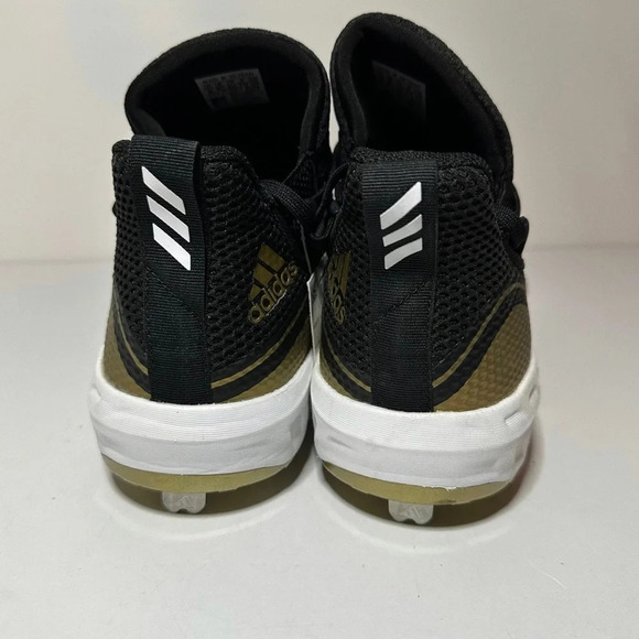 NEW Adidas Icon V Baseball Cleats Black Gold G28237 Size M 9 NWOB (238 Box 27) - Picture 9 of 9